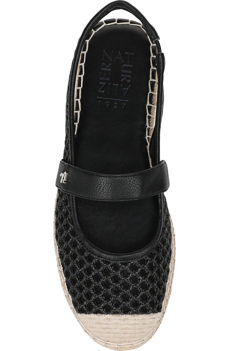 Naturalizer Jolie Slingback Espadrille Flat, Alternate, color, Black