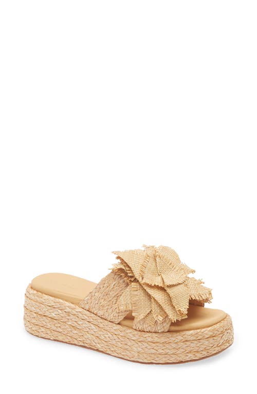 CHOCOLAT BLU CHOCOLAT BLU LEXIE PLATFORM WEDGE SLIDE SANDAL 