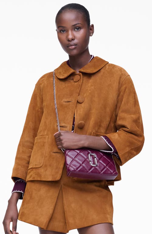 Marc Jacobs The Quilted Snapshot Pochette Bag In Purple
