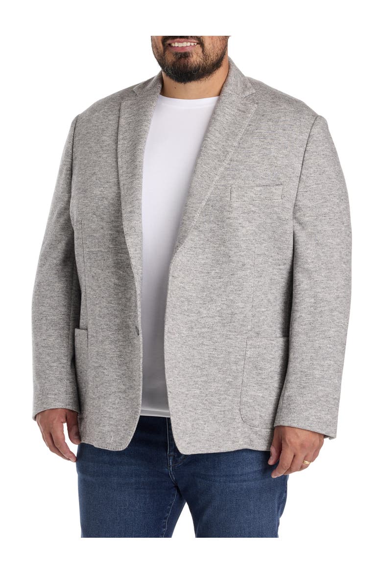 Big & Tall Everyday Knit Sport Coat, Main, color, GREY