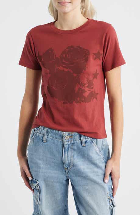 GOLDEN HOUR Roses & Stars Graphic T-Shirt