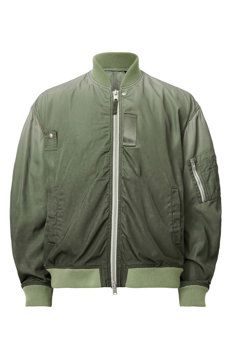 AllSaints Cascade Bomber Jacket, Alternate, color, Island Green
