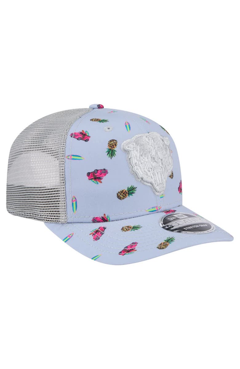 New Era Men's New Era Light Blue Chicago Bears Adventure Surfboard 9SEVENTY Adjustable Hat, Alternate, color, Light Blue