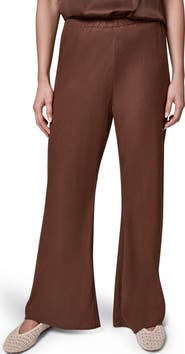 Donna Karan New York Linen Blend Ankle Wide Leg Pants