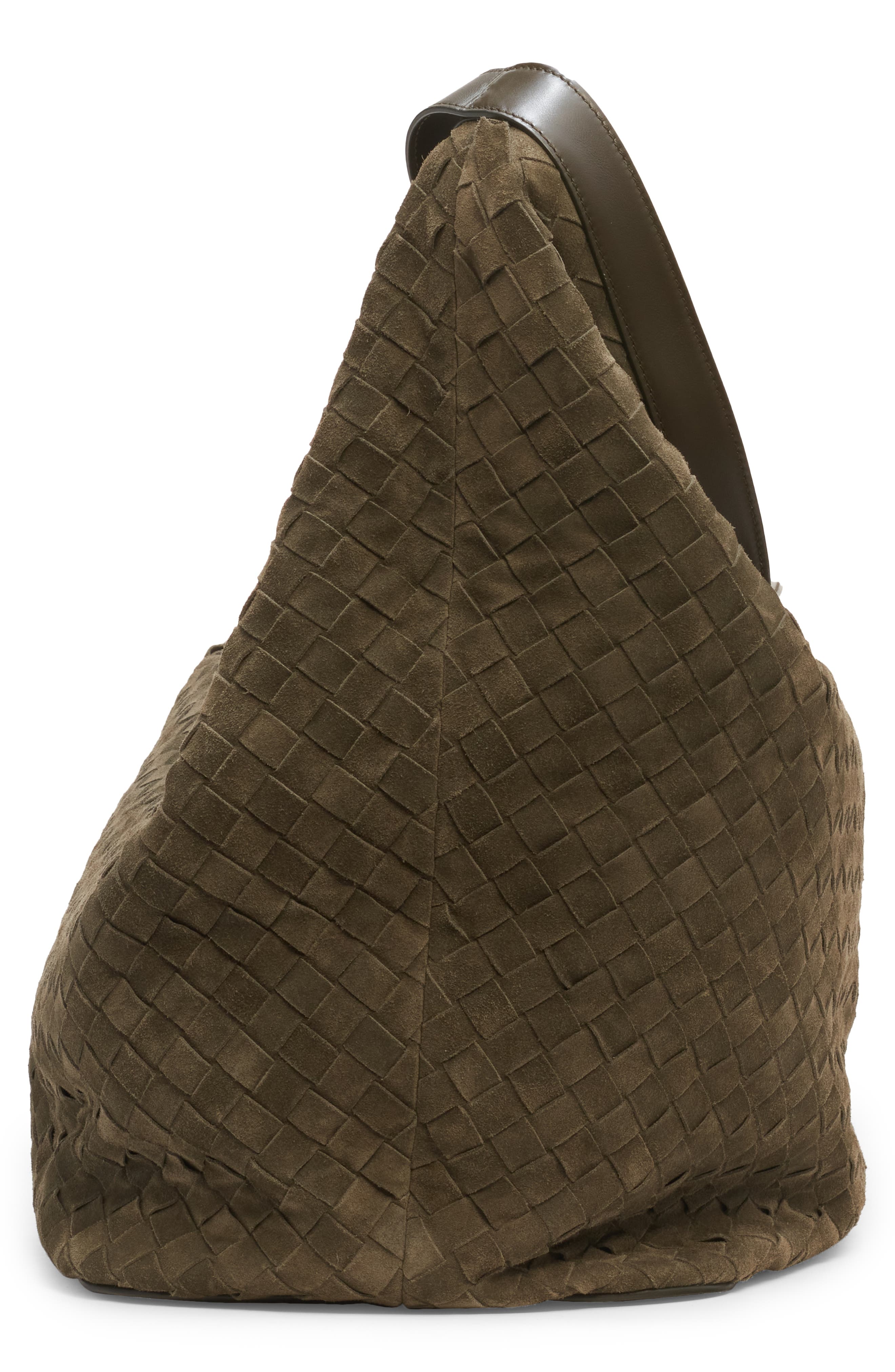 Bottega Veneta Large Intrecciato Suede Passenger Crossbody Bag, Alternate, color, 