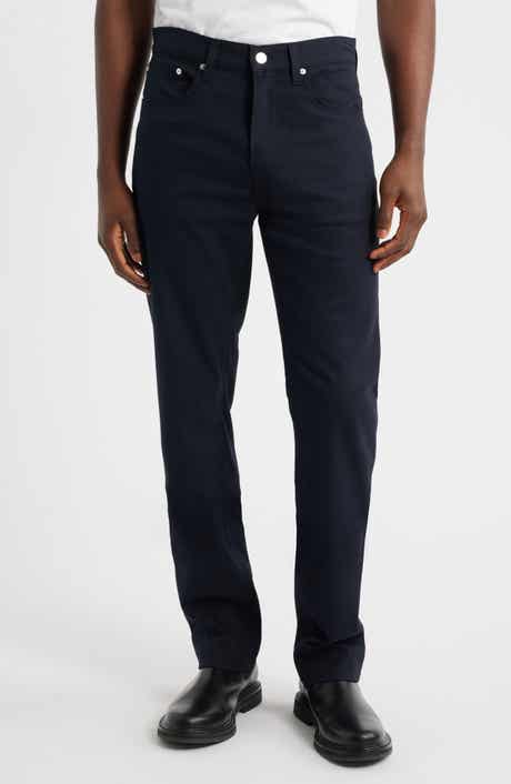 Modern Straight Leg Five-Pocket Twill Pants