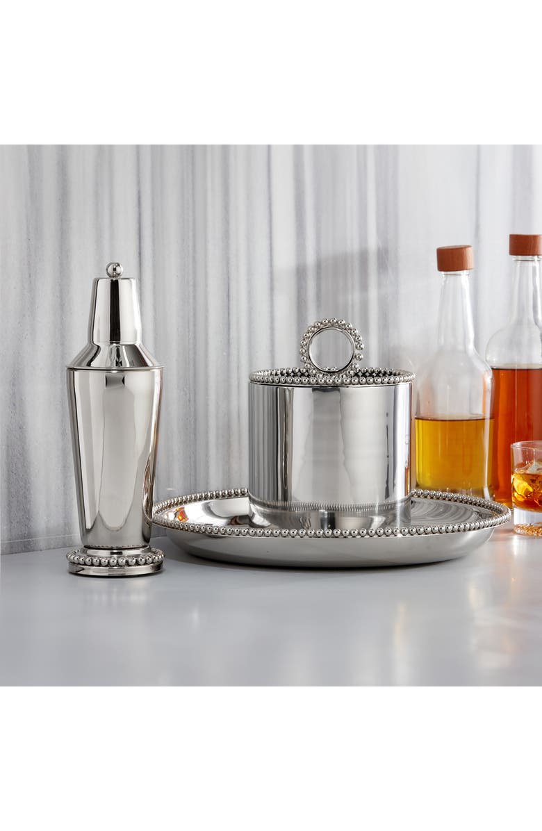 ROSELLI TRADING COMPANY Pearl Collection Bar Cocktail Set, Alternate, color, Silver
