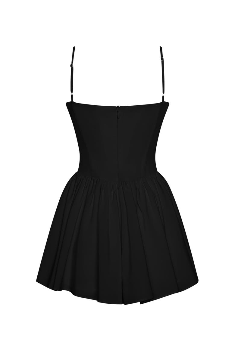 LEAU Bellini Bustier Mini Dress, Alternate, color, Black