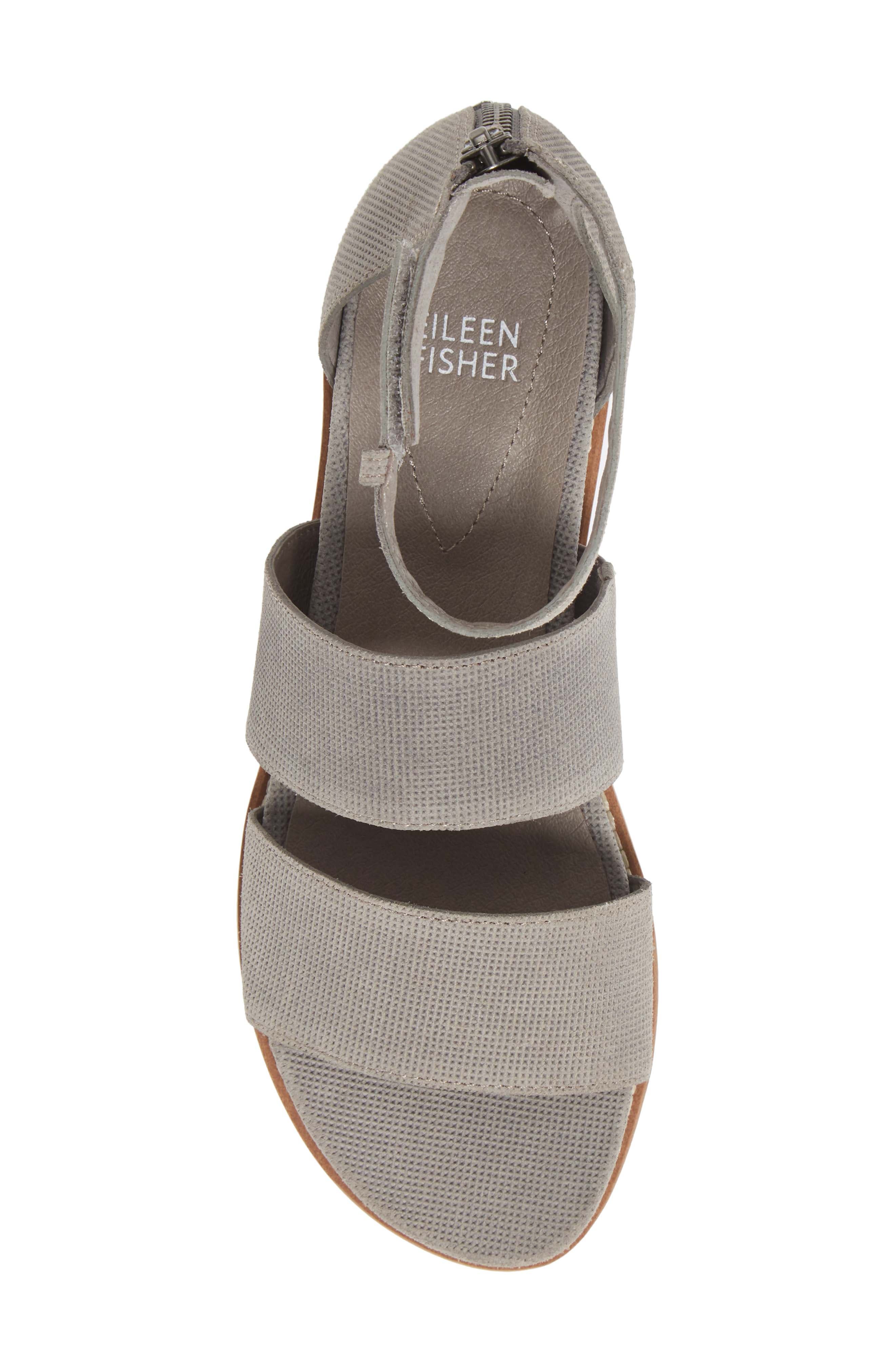 Keno Platform Sandal, Alternate, color, MOON LEATHER