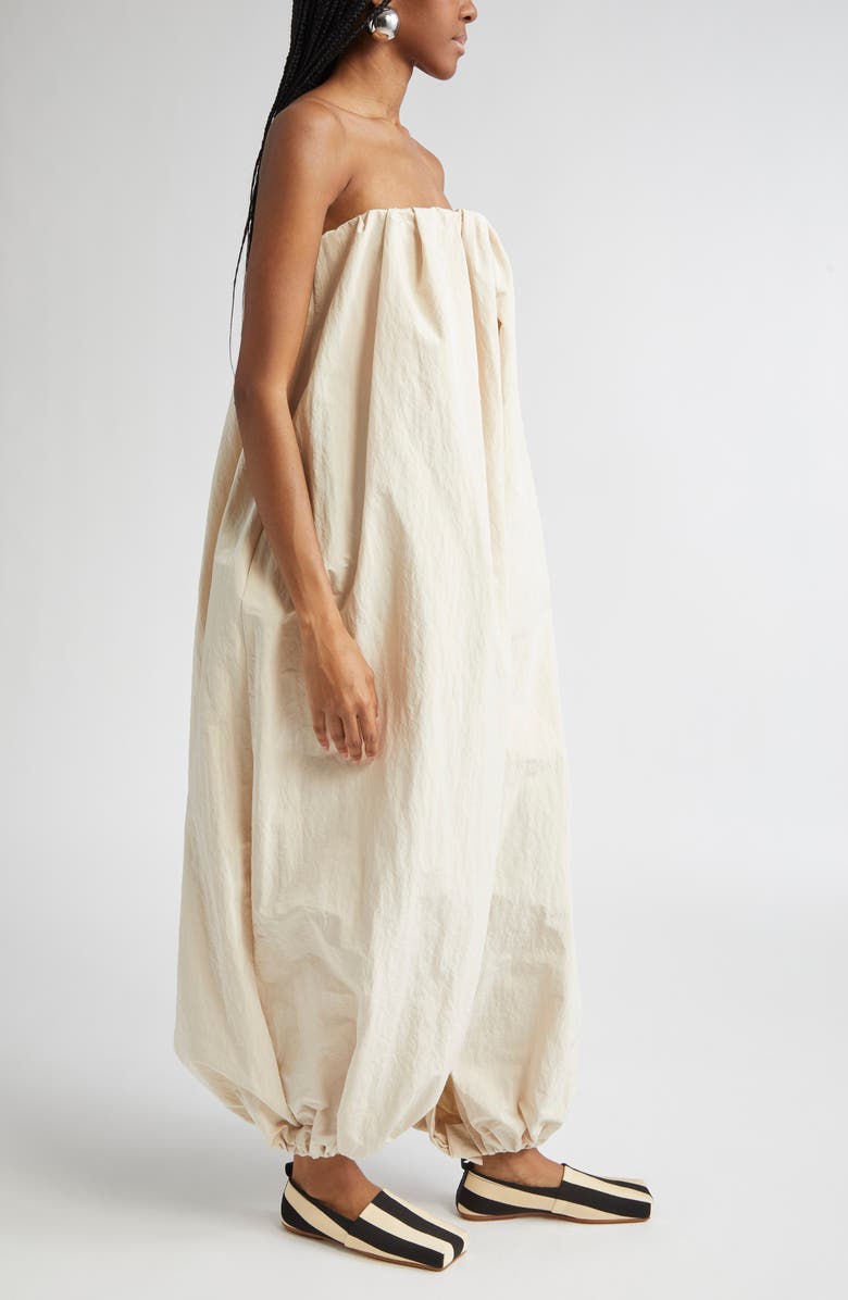 Jacquemus The Calisson Combination Oversize Strapless Parachute Jumpsuit, Alternate, color,