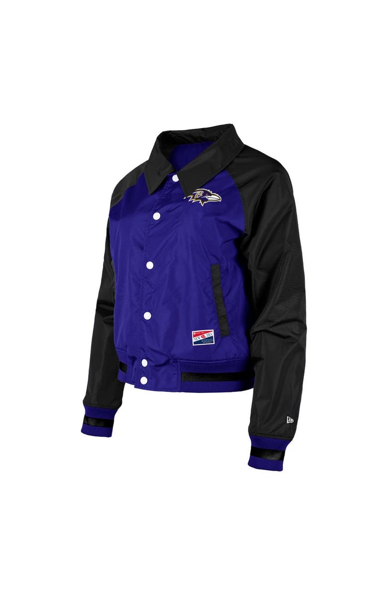 New Era Women's New Era Purple Baltimore Ravens Coaches Raglan Full-Snap Jacket, Alternate, color, 