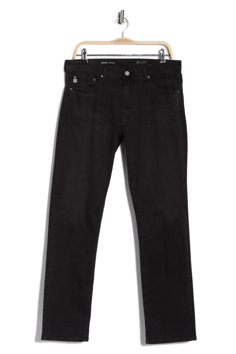 Graduate Tailored Slim Straight Leg Jeans, Alternate, color, OBSIDION