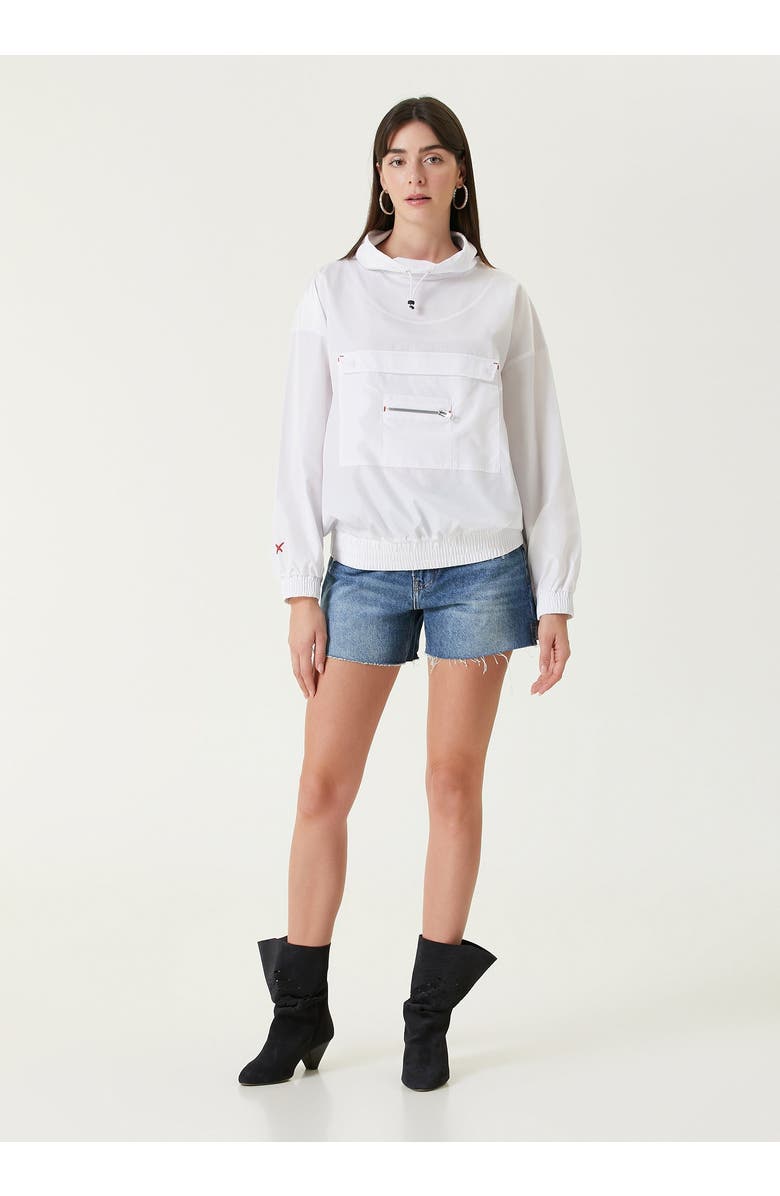 PCFG Free Heaven Parachute Sweatshirt, Alternate, color, White