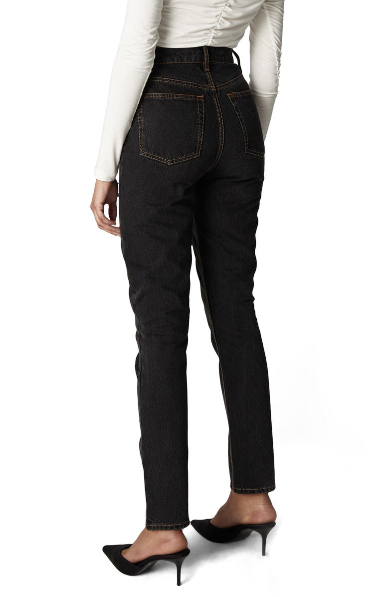 Unpublished Sloane Midnight Rider High Waist Cigarette Jeans, Alternate, color, Black