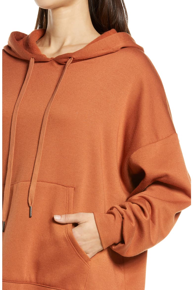 Tunic Hoodie, Alternate, color, BROWN COCONUT
