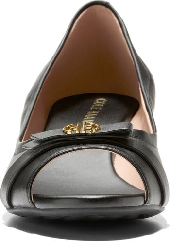 Cole Haan Malta Peep Toe Wedge Pump (Women) | Nordstromrack