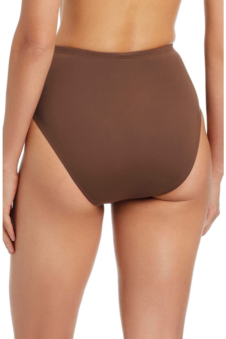 High Waist Draped Swim Bottoms, Alternate, color, ROCKPOOL