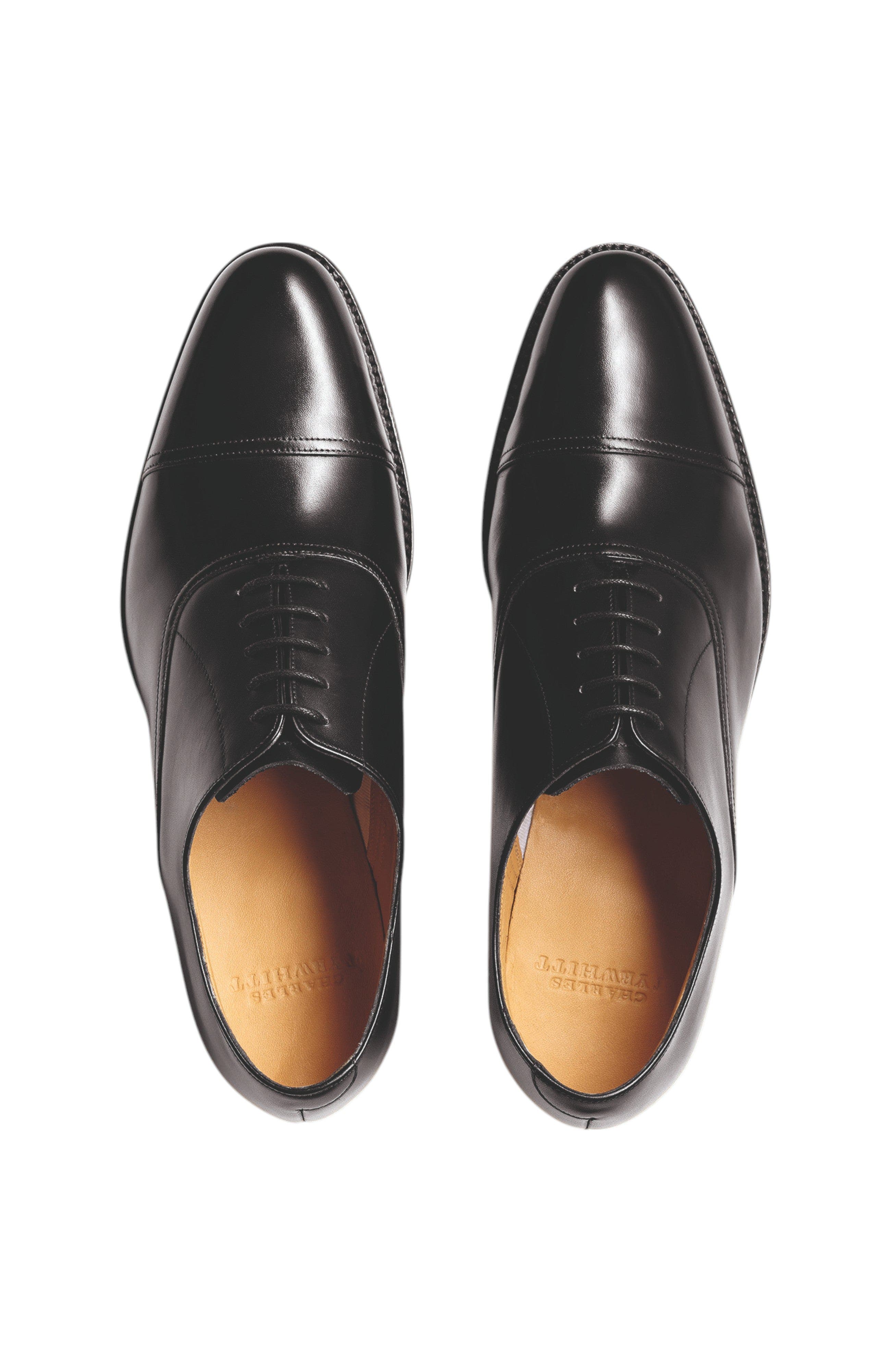 Leather Oxford Shoes, Alternate, color, Black