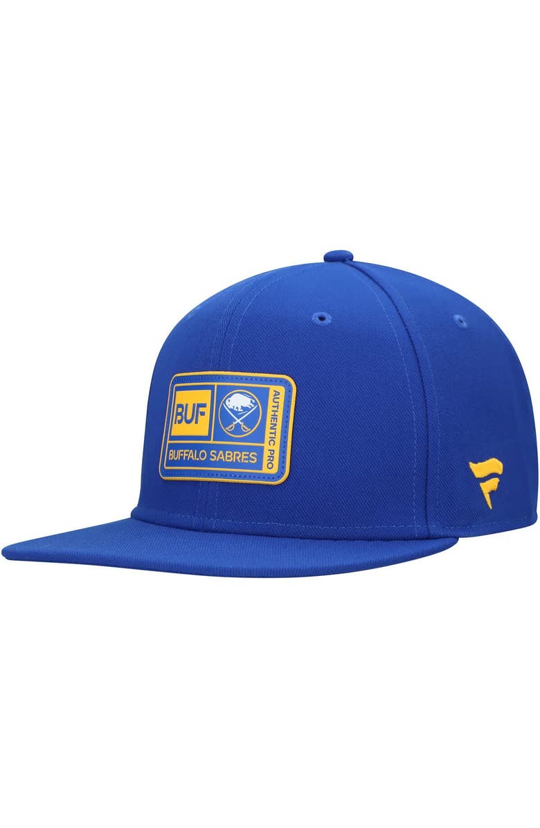 FANATICS Men's Fanatics Royal Buffalo Sabres Authentic Pro Training Camp Snapback Hat, Main, color,