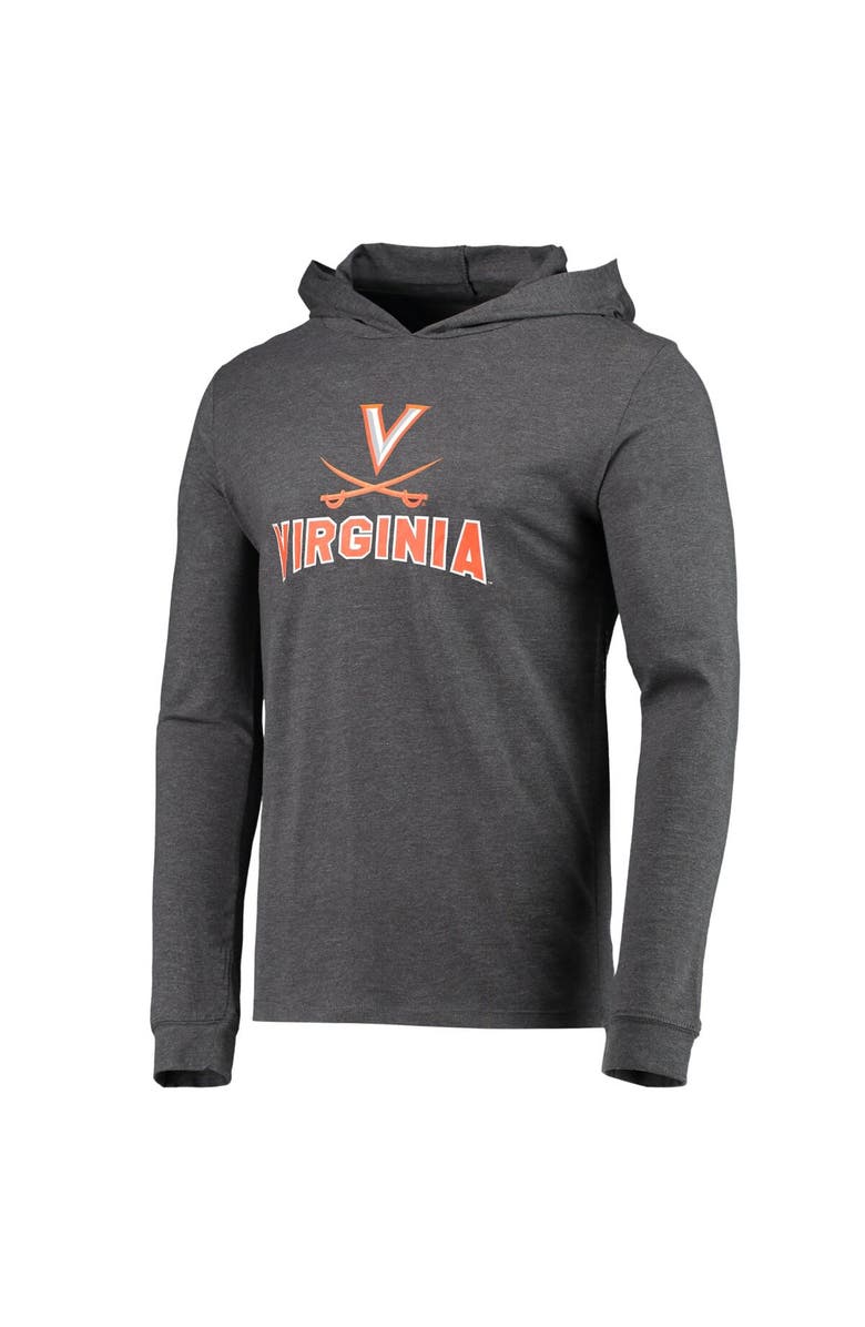 CONCEPTS SPORT Men's Concepts Sport Navy/Heather Charcoal Virginia Cavaliers Meter Long Sleeve Hoodie T-Shirt & Jogger Pajama Set, Alternate, color, Navy