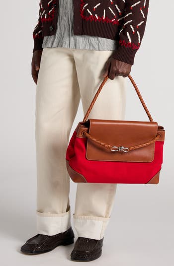 Andiamo Mixed Media Messenger Bag
