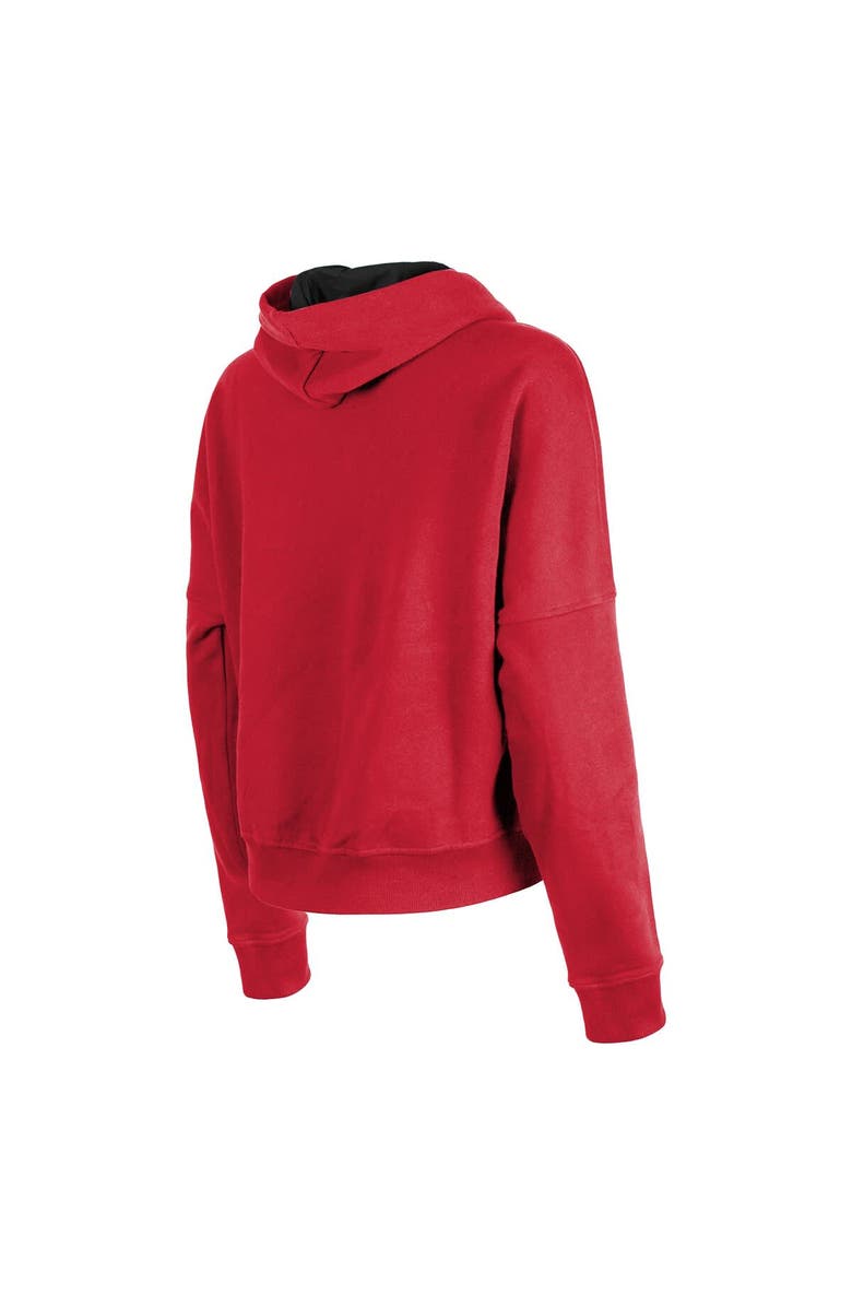 New Era Women's New Era Scarlet San Francisco 49ers Boxy Pullover Hoodie, Alternate, color, Scarlet