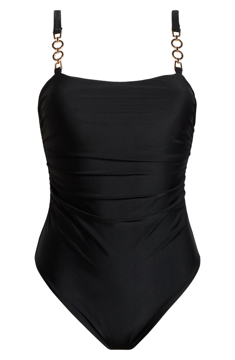 Ramy Brook Maeve One-Piece Swimsuit, Main, color, Black