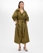 Another Tomorrow Recycled Nylon Trench