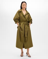 Another Tomorrow Recycled Nylon Trench