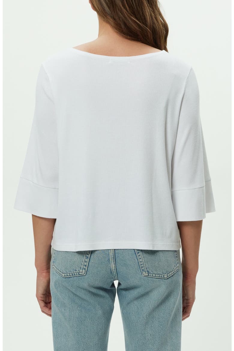 Rosalynn Boat Neck Knit Top, Alternate, color, WHITE