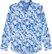 Robert Graham Baskerville Koi Print Stretch Cotton Button-Up Shirt