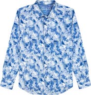 Robert Graham Baskerville Koi Print Stretch Cotton Button-Up Shirt