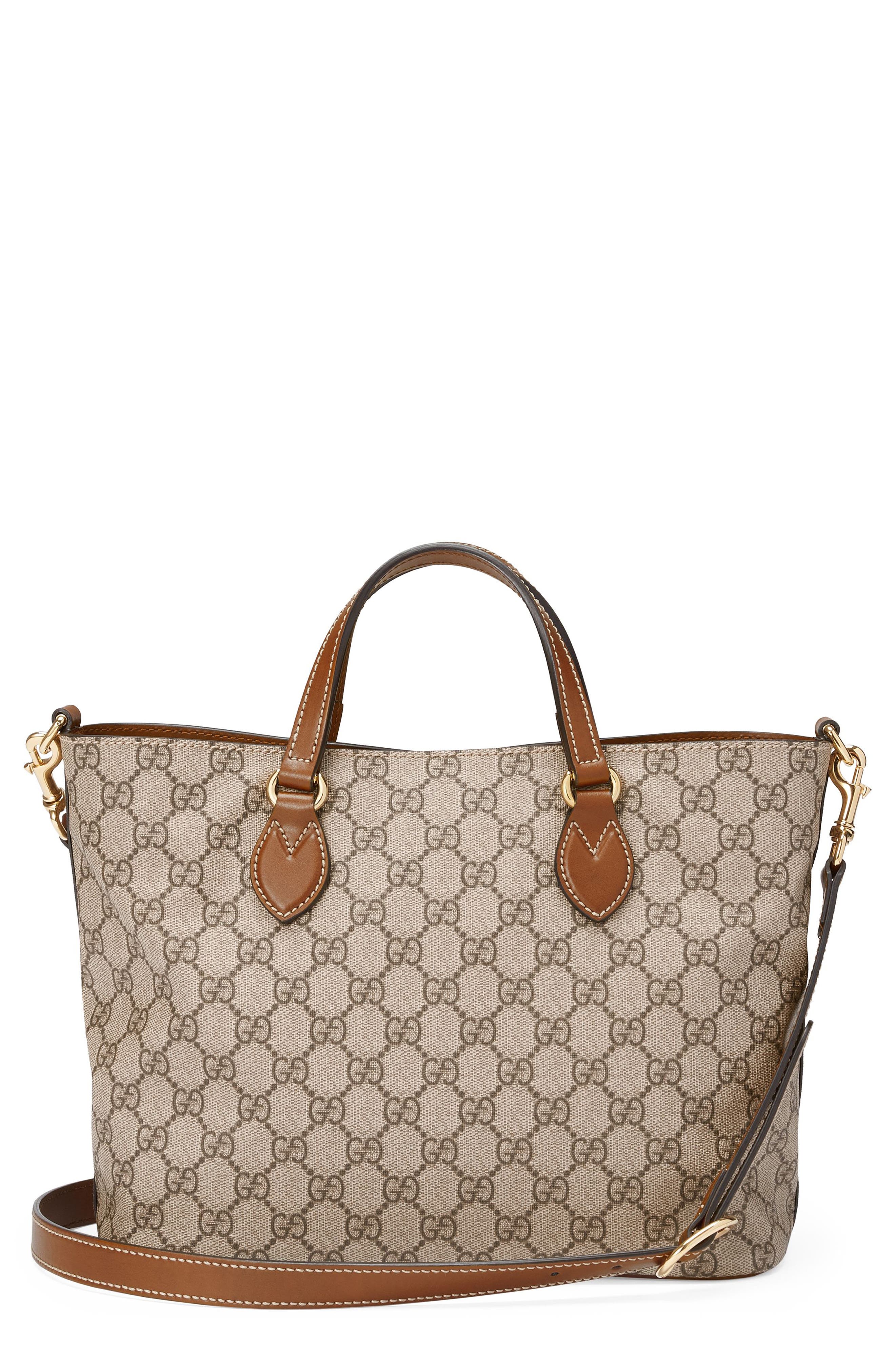 Gucci Small Eden Canvas Tote, Main, color, 