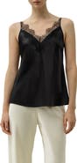 Lilysilk LILYSILK Women's Bias Cut Lace-Trimmed Silk Camisole