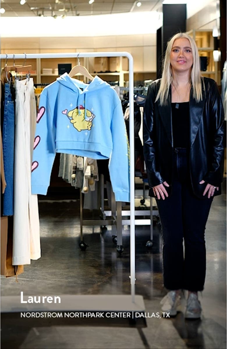x Sanrio Pompompurin<sup>®</sup> Crop Hoodie, sales video thumbnail