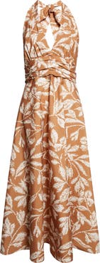 Max Mara Bella Cotton Poplin Halter Dress