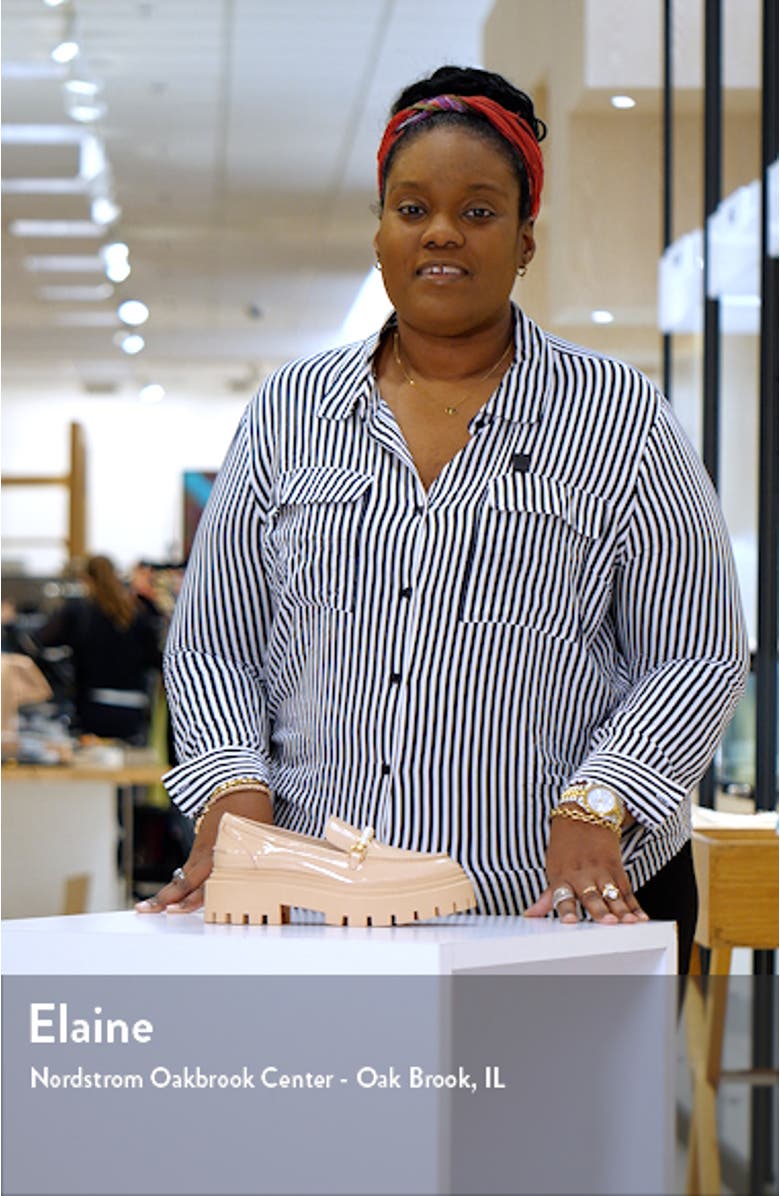 Perla Imitation Pearl Lug Sole Loafer, sales video thumbnail