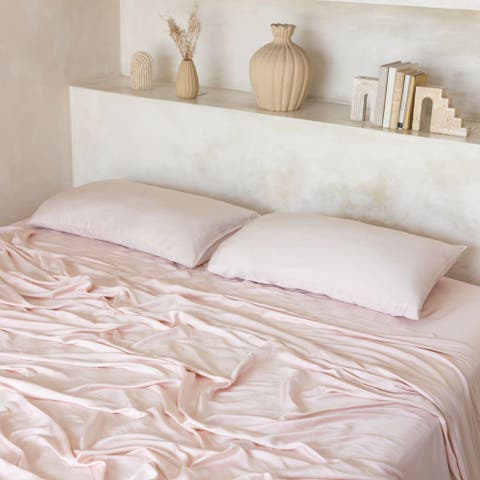 Organic Natural Sateen Bed Sheet Set