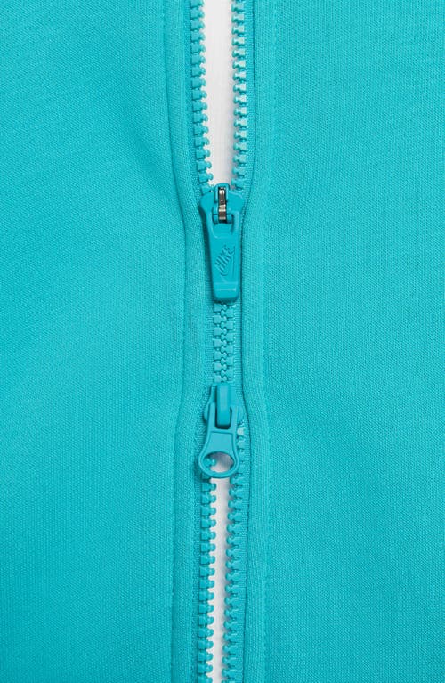 Nike Sportswear Club Fleece Big Kids' Oversized Full-zip Hoodie In Dusty Cactus/white