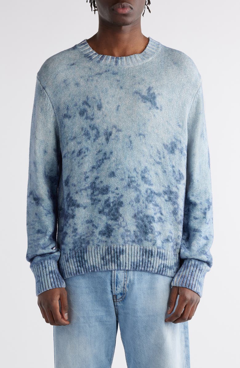 Acne Studios Acid Wash Cotton Sweater, Main, color,