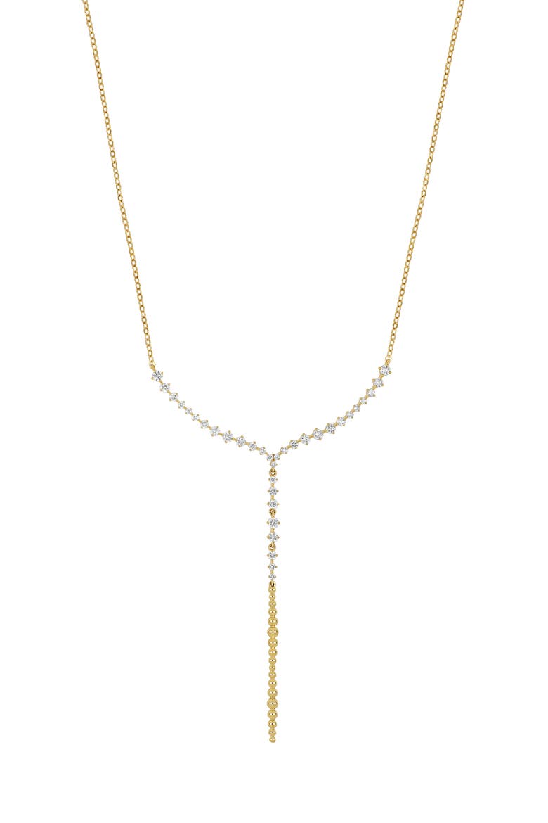 Mykonos 18k Gold Diamond Y-Necklace, Main, color, 18KY