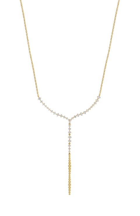 Mykonos 18k Gold Diamond Y-Necklace