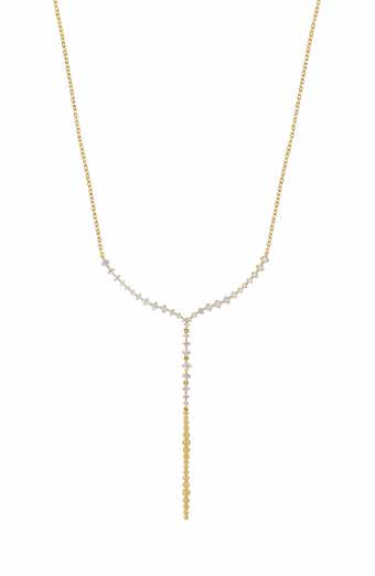 Mykonos 18k Gold Diamond Y-Necklace