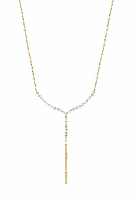 Mykonos 18k Gold Diamond Y-Necklace
