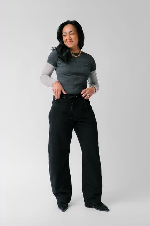 Nelle Atelier The Georgie Petite Drawstring Baggy Jean