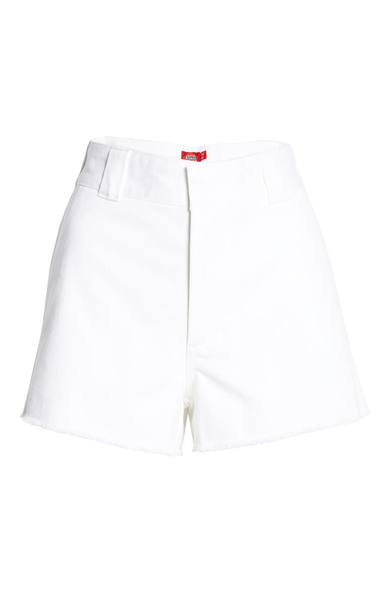 Dickies Frayed Cotton Blend Worker Shorts, Main, color, 