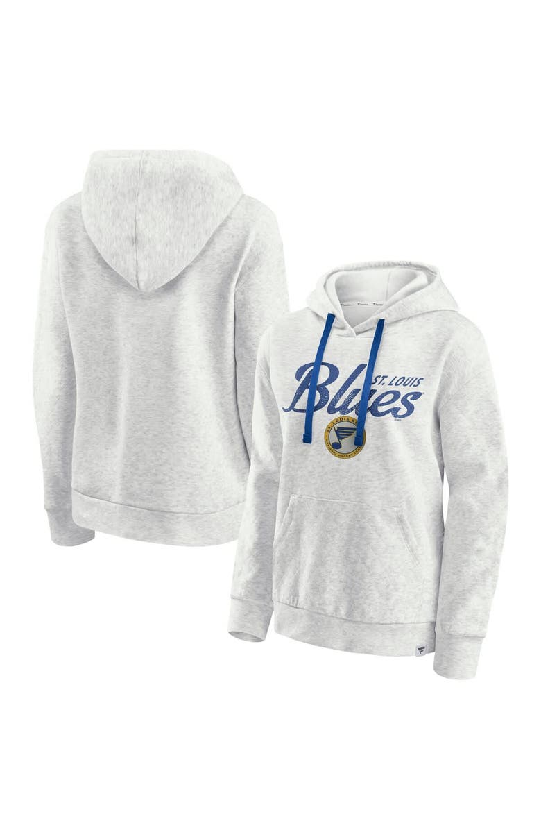 FANATICS Women's Fanatics  Oatmeal St. Louis Blues True Classics Quilted Pullover Hoodie, Alternate, color, Oatmeal