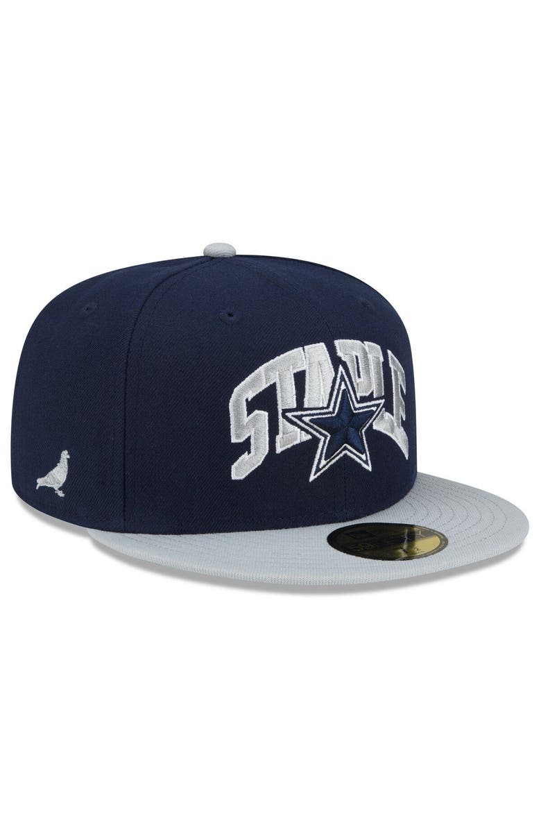 New Era x Staple Men's New Era Navy/Gray Dallas Cowboys NFL x Staple Collection 59FIFTY Fitted Hat, Main, color, Navy