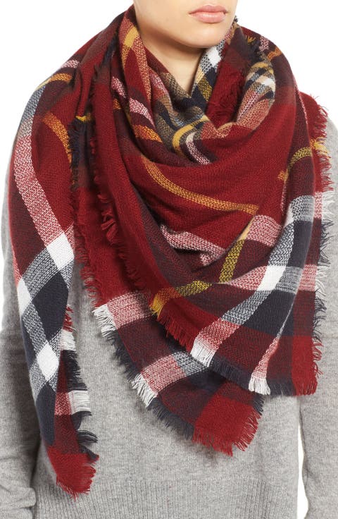 Oversize Plaid Scarf