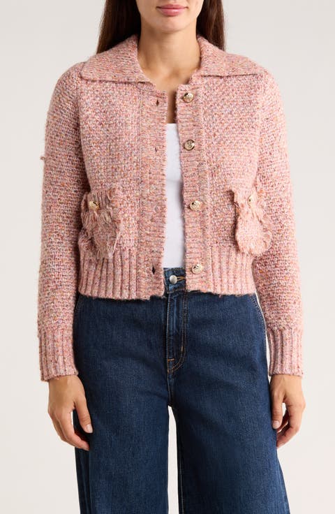 Marled Crop Cardigan